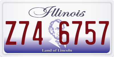 IL license plate Z746757