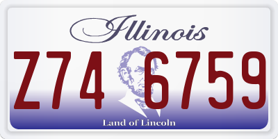IL license plate Z746759