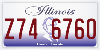 IL license plate Z746760