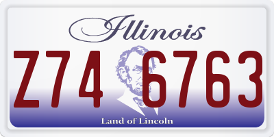 IL license plate Z746763