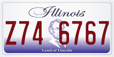 IL license plate Z746767