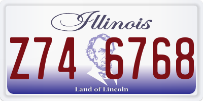 IL license plate Z746768
