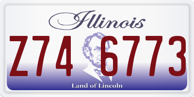 IL license plate Z746773