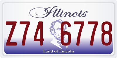 IL license plate Z746778