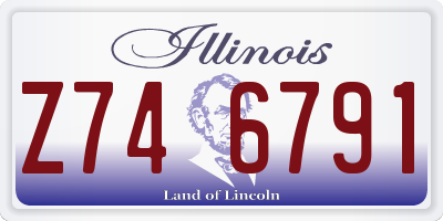 IL license plate Z746791