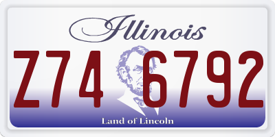 IL license plate Z746792