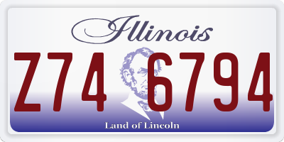 IL license plate Z746794