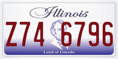 IL license plate Z746796