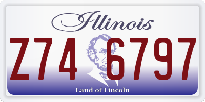 IL license plate Z746797