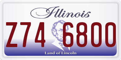 IL license plate Z746800