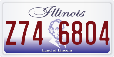 IL license plate Z746804