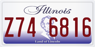 IL license plate Z746816