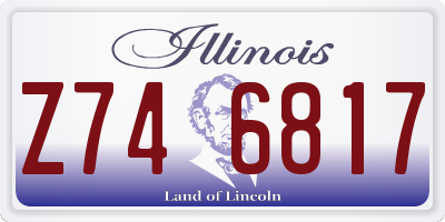IL license plate Z746817
