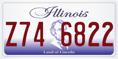 IL license plate Z746822