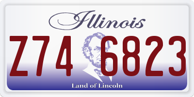 IL license plate Z746823
