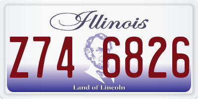 IL license plate Z746826