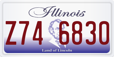 IL license plate Z746830