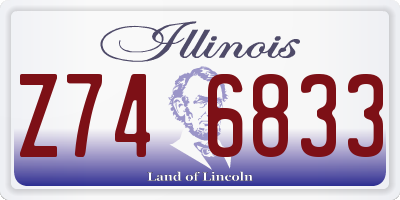 IL license plate Z746833