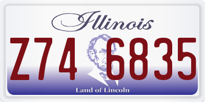 IL license plate Z746835