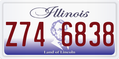 IL license plate Z746838