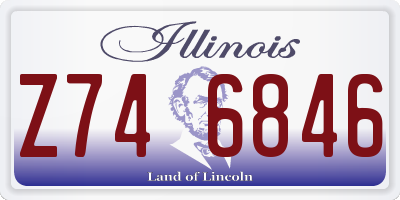 IL license plate Z746846
