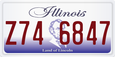 IL license plate Z746847