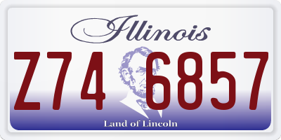 IL license plate Z746857