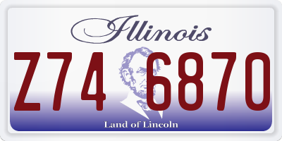 IL license plate Z746870