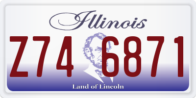 IL license plate Z746871