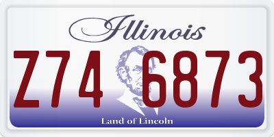 IL license plate Z746873
