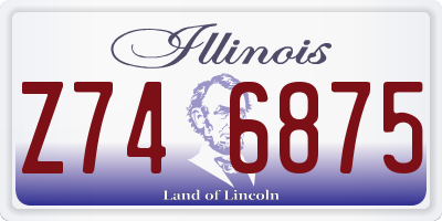 IL license plate Z746875