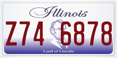 IL license plate Z746878