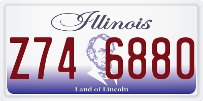 IL license plate Z746880
