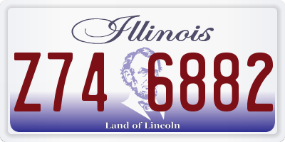 IL license plate Z746882