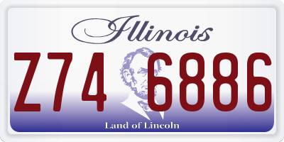 IL license plate Z746886