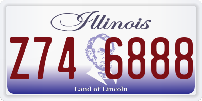 IL license plate Z746888