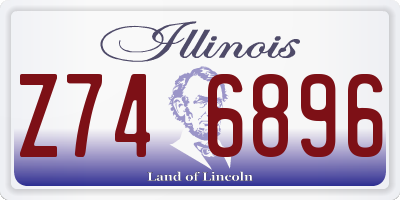 IL license plate Z746896