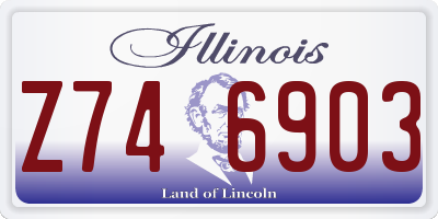 IL license plate Z746903