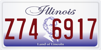IL license plate Z746917