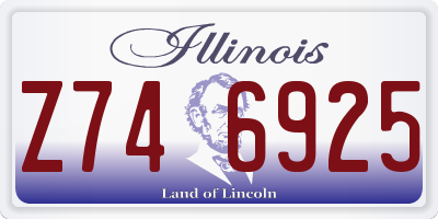 IL license plate Z746925