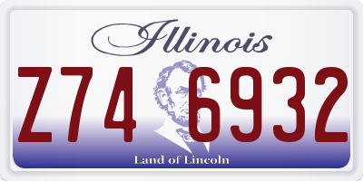 IL license plate Z746932
