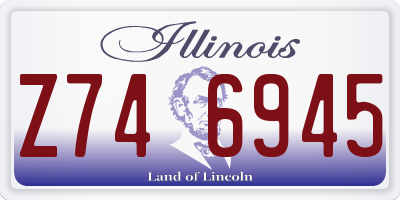 IL license plate Z746945