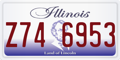 IL license plate Z746953
