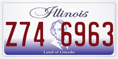 IL license plate Z746963