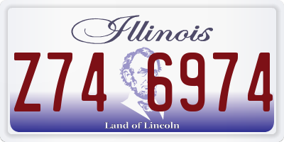 IL license plate Z746974