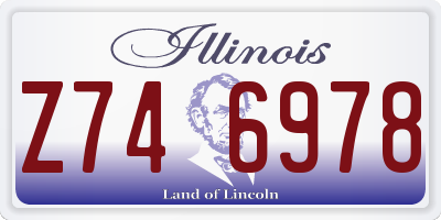 IL license plate Z746978