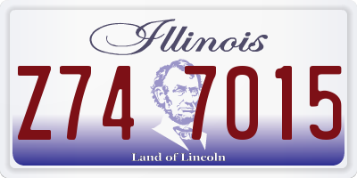 IL license plate Z747015