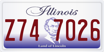 IL license plate Z747026