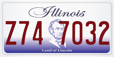 IL license plate Z747032