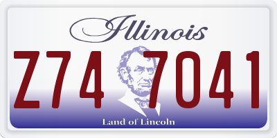 IL license plate Z747041